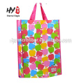 Bright lamination waterproof pp woven shopping bag